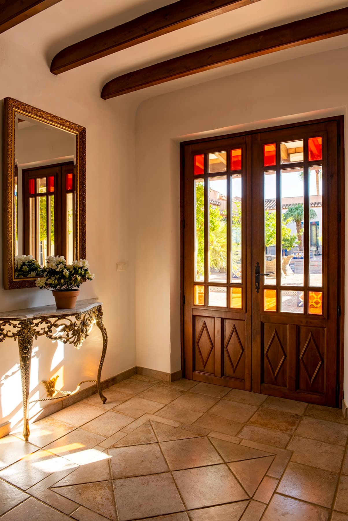 Recibidor de entrada de la hacienda