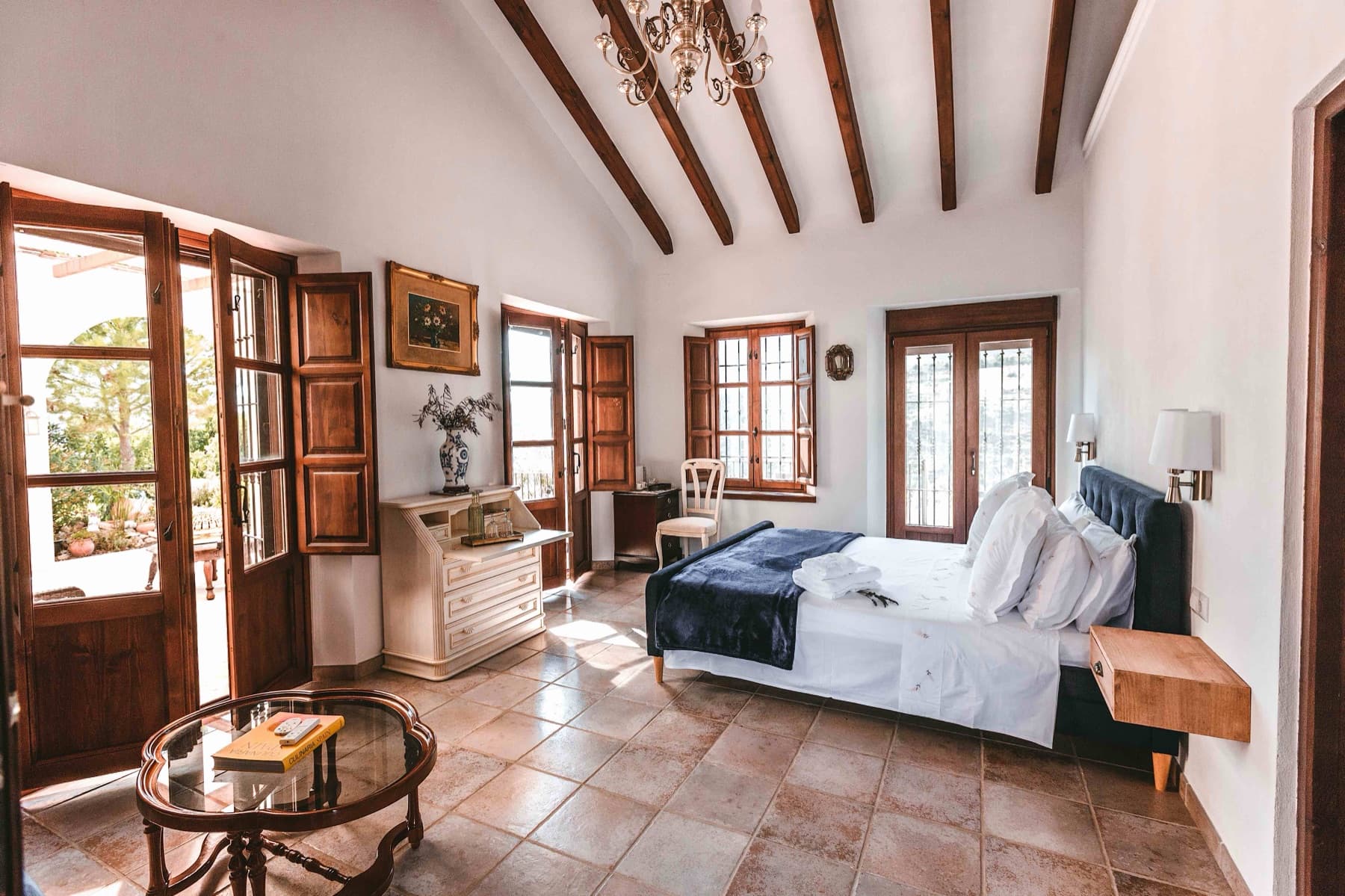 Habitación doble de la hacienda